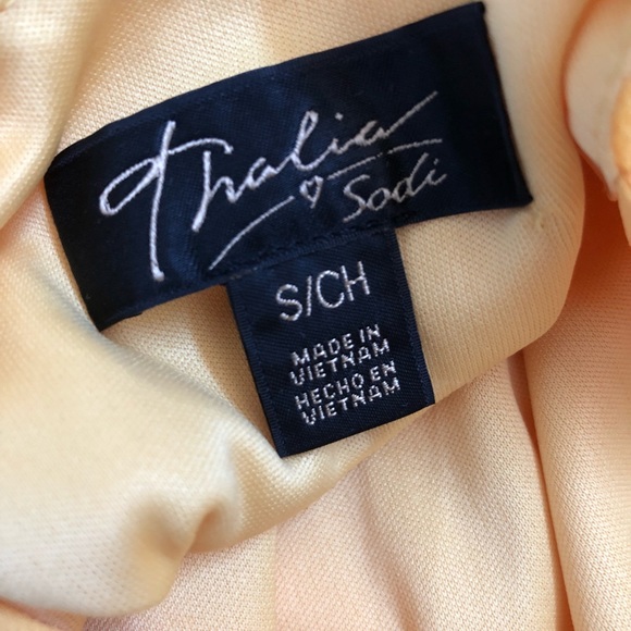 Thalia Sodi Embellished yellow high-low dress - Picture 6 of 6